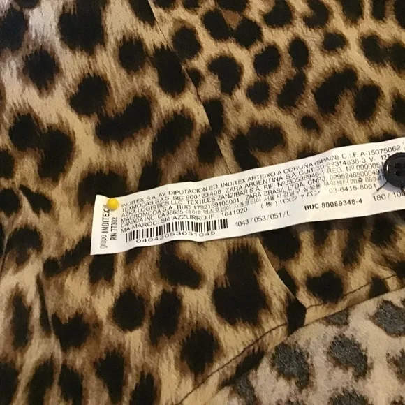 Zara Animal Print Pants & Blouse Set - Picture 6 of 10
